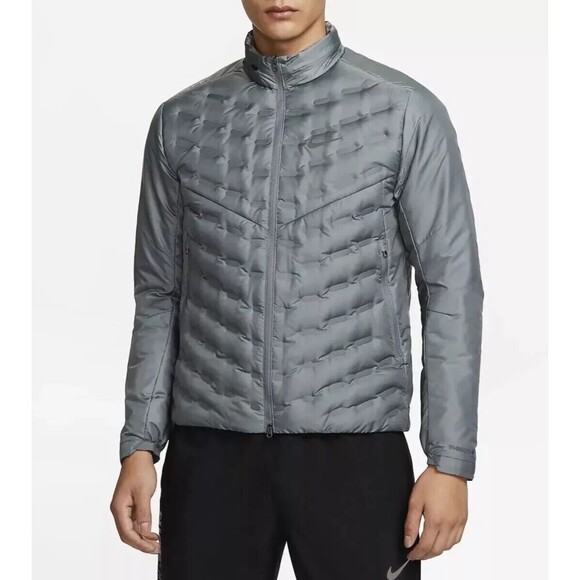 Nike Running Jacket  Mens 2XL Therma-FIT ADV AeroLoft Repel Down Grey FB7556-084 - Picture 1 of 16